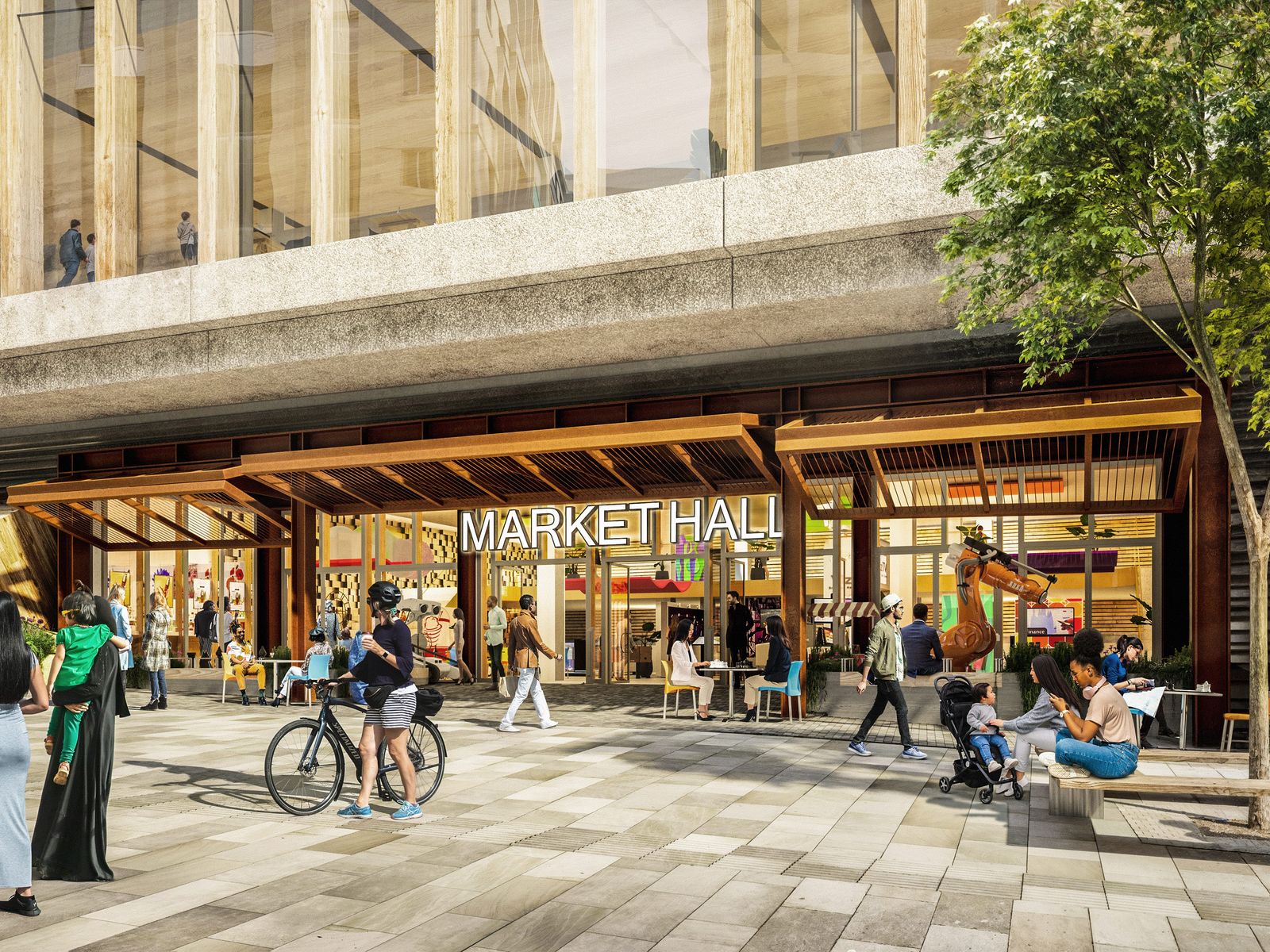 Outside Market Hall